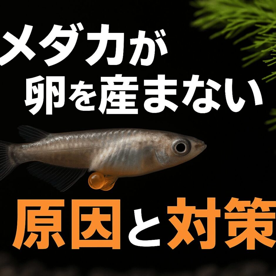 メダカが卵を産まない原因と今すぐできる対策
