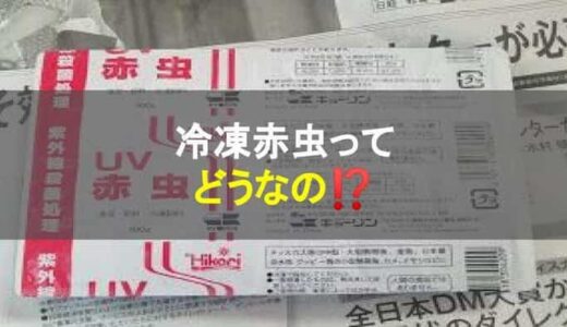 メダカのエサに冷凍赤虫もおすすめ