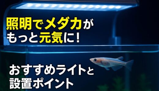 メダカ飼育で照明は必要？メリットと選び方を解説