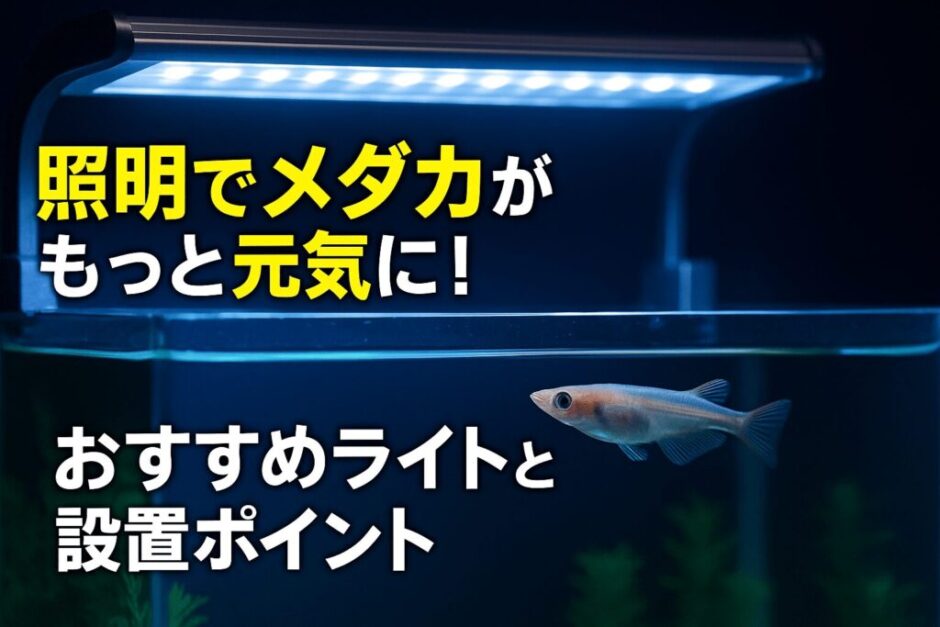 メダカ飼育で照明は必要？メリットと選び方を解説