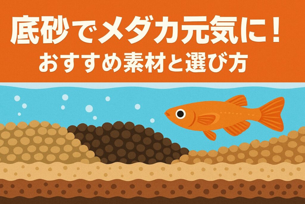 メダカ飼育にオススメの底砂!合う底砂の選び方も解説 | 涼しげ