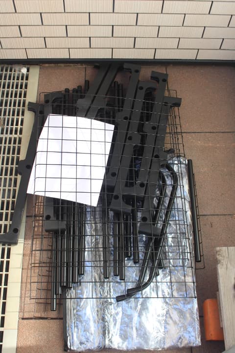 ビニール温室の部品