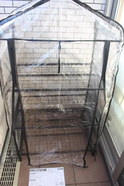 完成したビニール温室