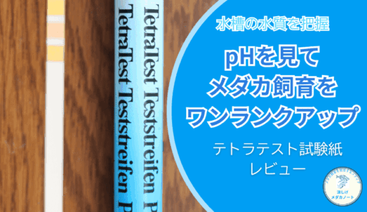 メダカが元気に育つ！水槽のpH管理方法とテトラテスト試験紙レビュー