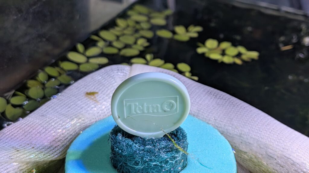 メダカのゆりかご産卵床の取っ手