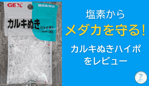 メダカ水槽に使える？カルキ抜きハイポを徹底レビュー