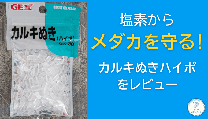 メダカ水槽に使える？カルキ抜きハイポを徹底レビュー