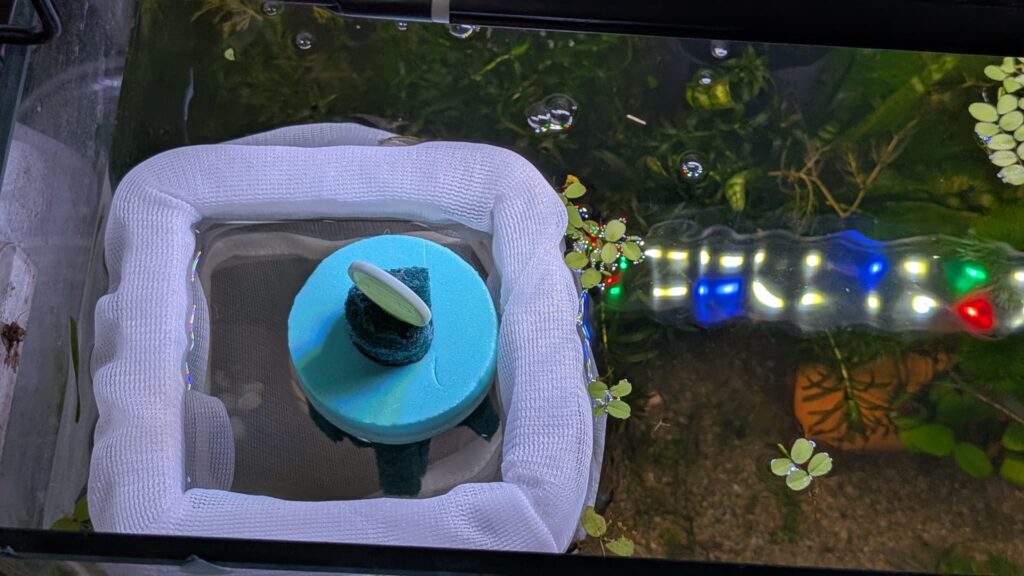 メダカ稚魚隔離用ネット