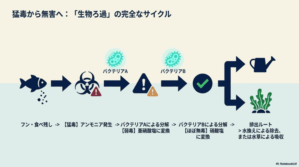 生物ろ過のサイクル